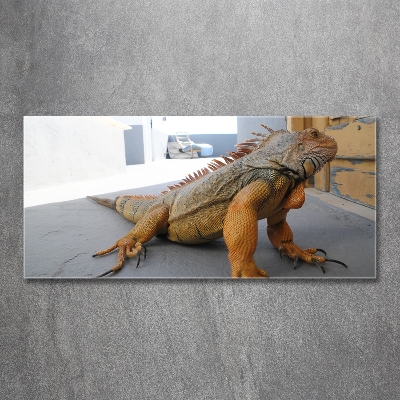 Quadro in verde Iguana