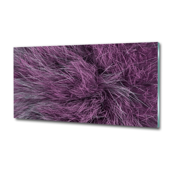 Quadro su vetro Pelliccia rosa