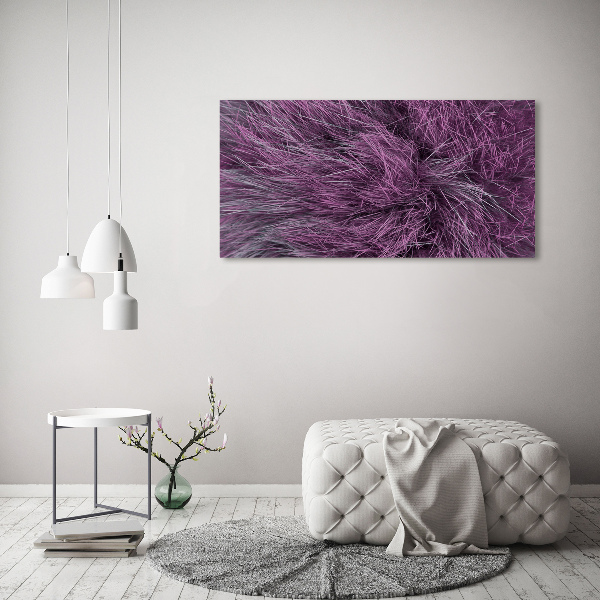 Quadro su vetro Pelliccia rosa