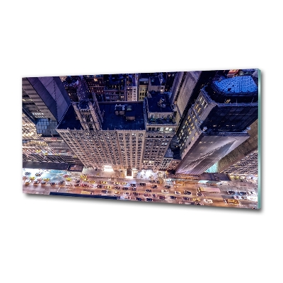 Quadro su vetro New York di notte