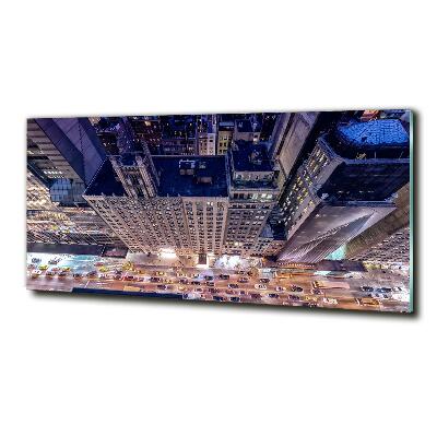 Quadro su vetro New York di notte
