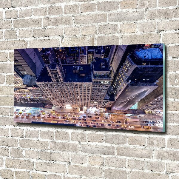 Quadro su vetro New York di notte