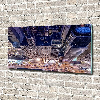 Quadro su vetro New York di notte