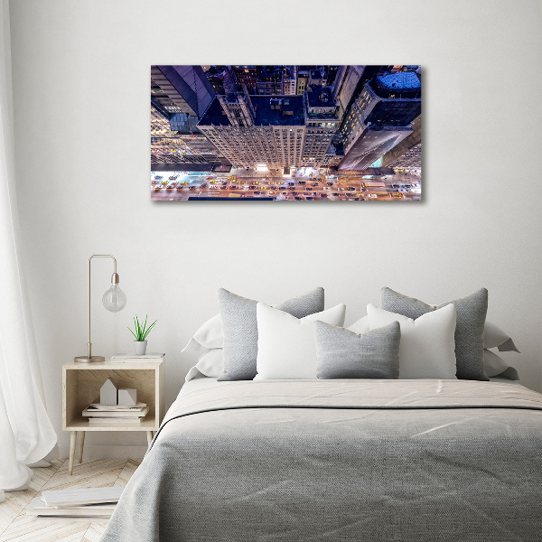 Quadro su vetro New York di notte