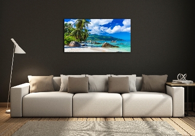 Quadro in verde Spiaggia delle Seychelles