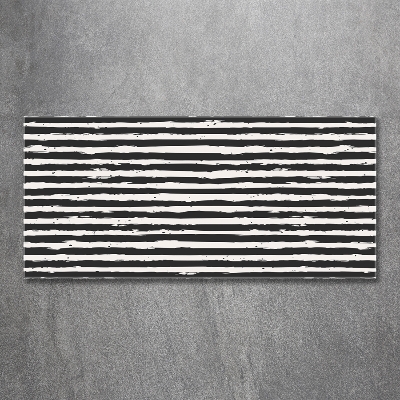 Quadro su vetro Strisce bianche e nere