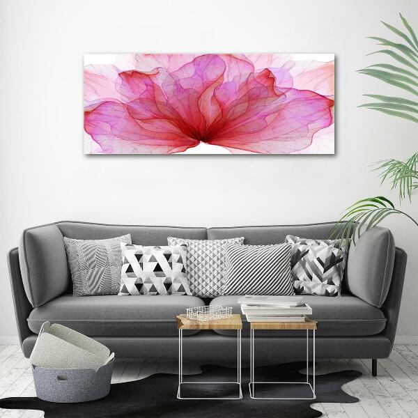Quadro su vetro Fiore rosa