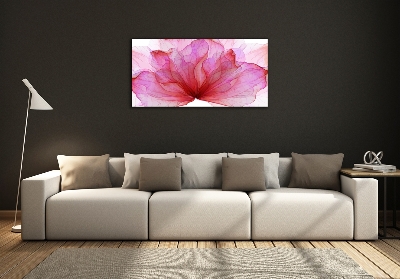 Quadro su vetro Fiore rosa