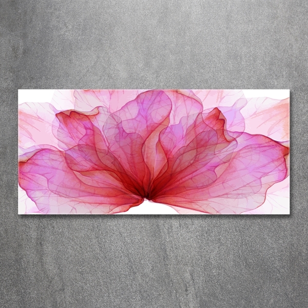 Quadro su vetro Fiore rosa