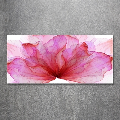 Quadro su vetro Fiore rosa