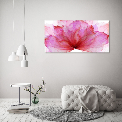 Quadro su vetro Fiore rosa