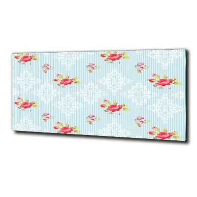 Quadro su vetro Rose e ornamenti