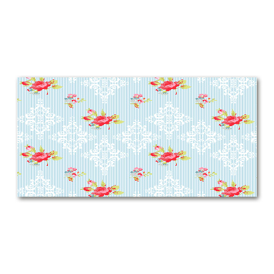 Quadro su vetro Rose e ornamenti