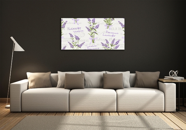 Quadro vetro Lavanda