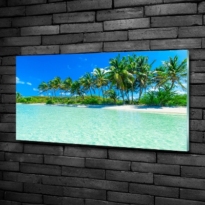 Quadro vetro Spiaggia tropicale