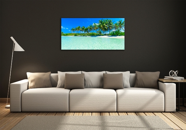 Quadro vetro Spiaggia tropicale