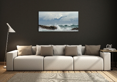 Quadro in vetro Mare agitato