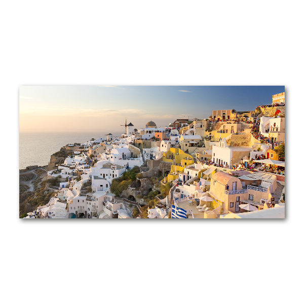 Quadro vetro Santorini, Grecia