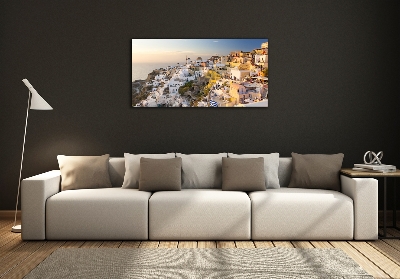 Quadro vetro Santorini, Grecia