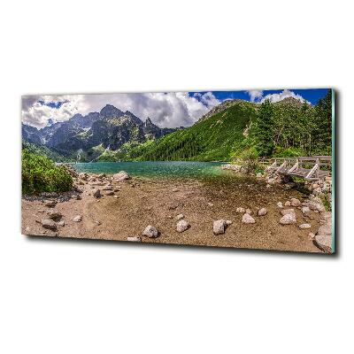 Quadro vetro Lago tra le montagne