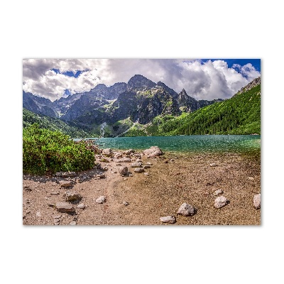 Quadro vetro Lago tra le montagne