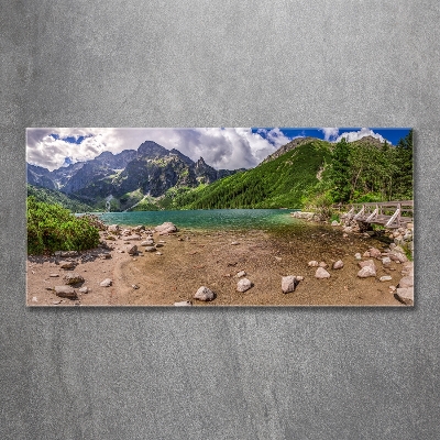 Quadro vetro Lago tra le montagne