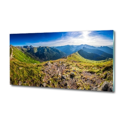 Quadro su vetro Panorama montano