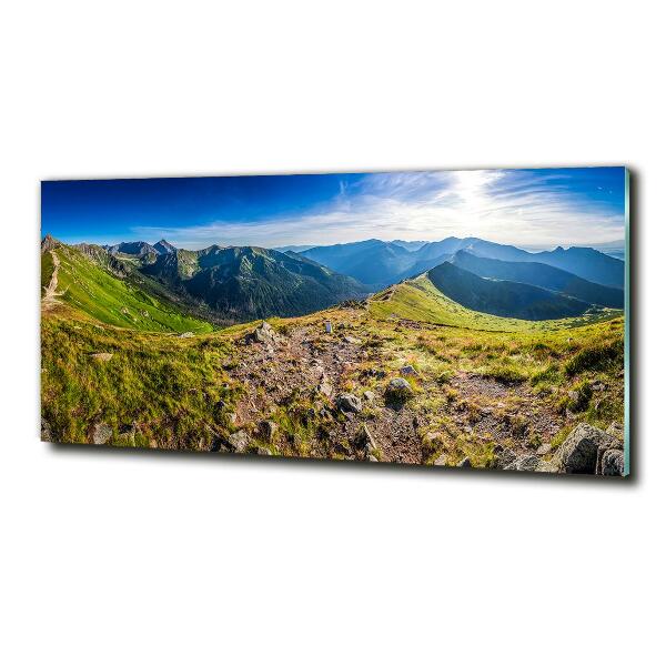Quadro su vetro Panorama montano