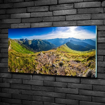 Quadro su vetro Panorama montano
