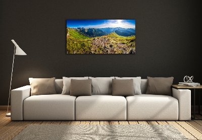 Quadro su vetro Panorama montano