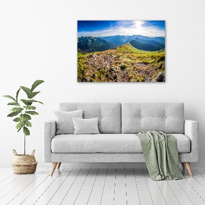 Quadro su vetro Panorama montano