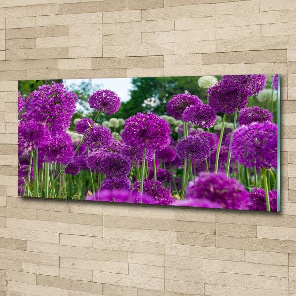 Quadro in verde Fiori d'aglio