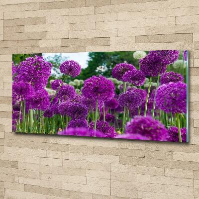 Quadro in verde Fiori d'aglio