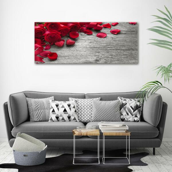 Quadro su vetro Rose rosse