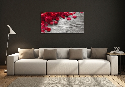 Quadro su vetro Rose rosse
