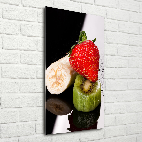 Quadro di vetro verticale Frutta