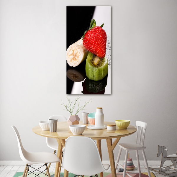 Quadro di vetro verticale Frutta