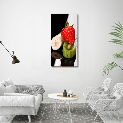 Quadro di vetro verticale Frutta