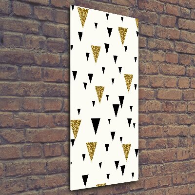 Quadro in vetro verticale Sfondo triangolare