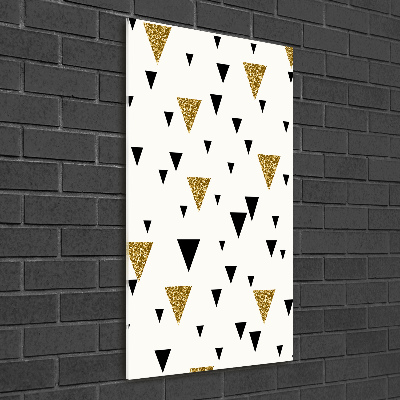 Quadro in vetro verticale Sfondo triangolare