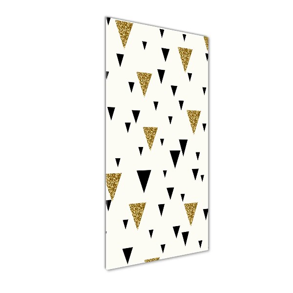 Quadro in vetro verticale Sfondo triangolare
