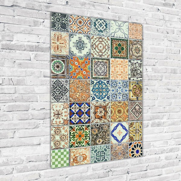 Quadro di vetro verticale Piastrelle in ceramica