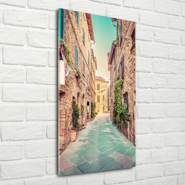 Quadro vetro verticale Strade italiane