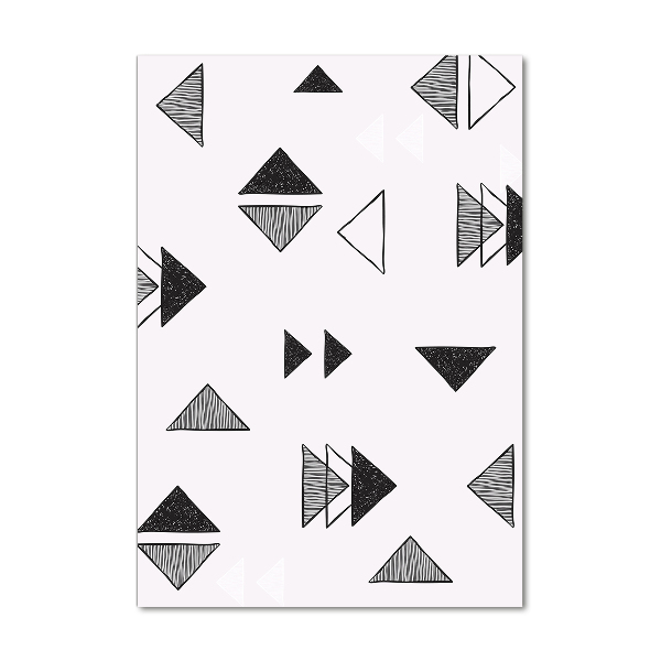 Quadro stampa su vetro verticale Sfondo triangolare