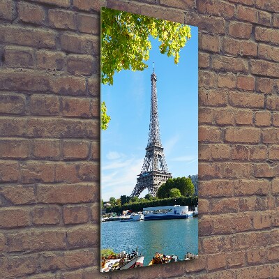 Quadro in vetro verticale Torre Eiffel Parigi