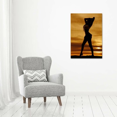 Quadro vetro verticale Gonna corta