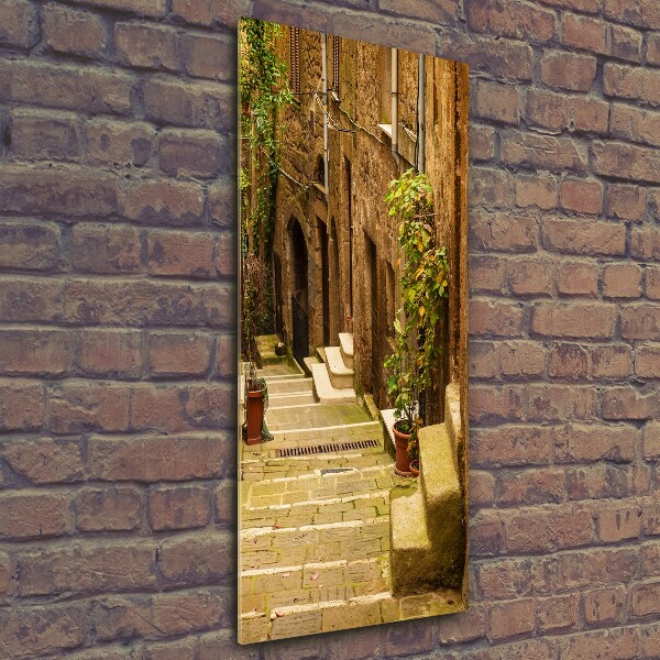 Quadro in vetro verticale Strade italiane