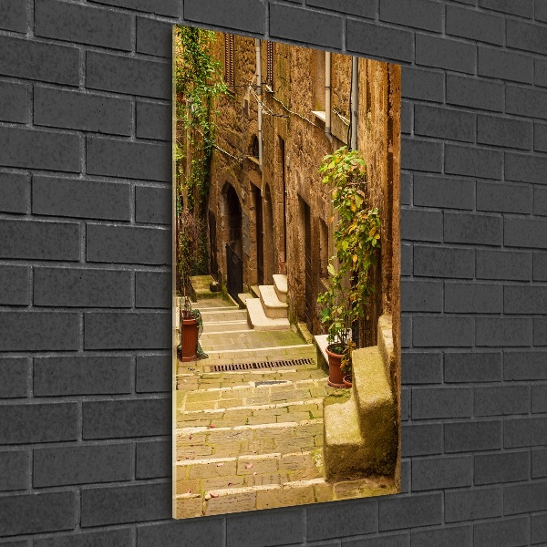 Quadro in vetro verticale Strade italiane