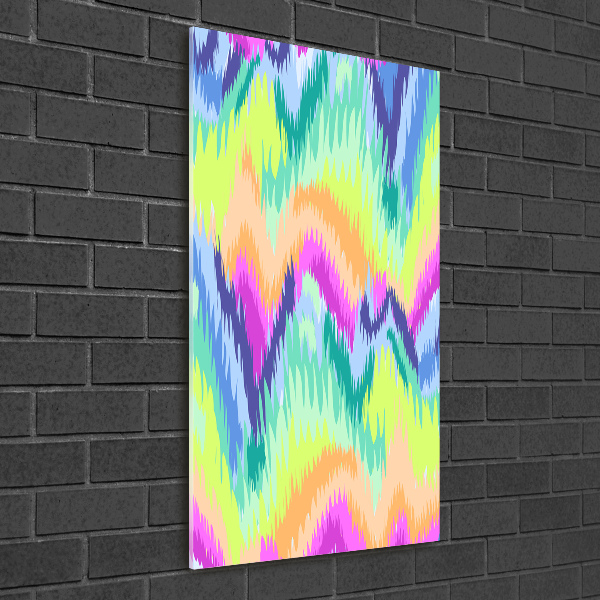 Quadro di vetro verticale Sfondo arcobaleno