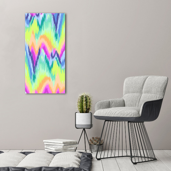 Quadro di vetro verticale Sfondo arcobaleno